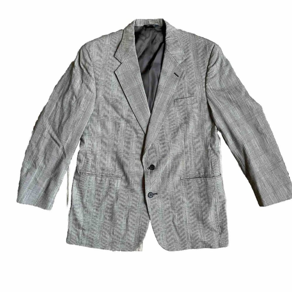 2/$18 SALE!‎ Traditional Briar Apparel Sport Coat Men 42R Wool USA Black White